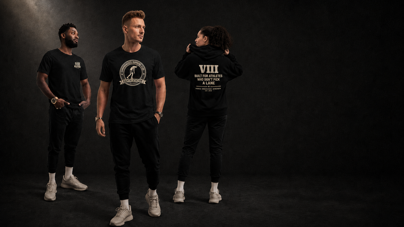 Built for athletes who don't pick a lane — Eighth Station hybrid fitness apparel
