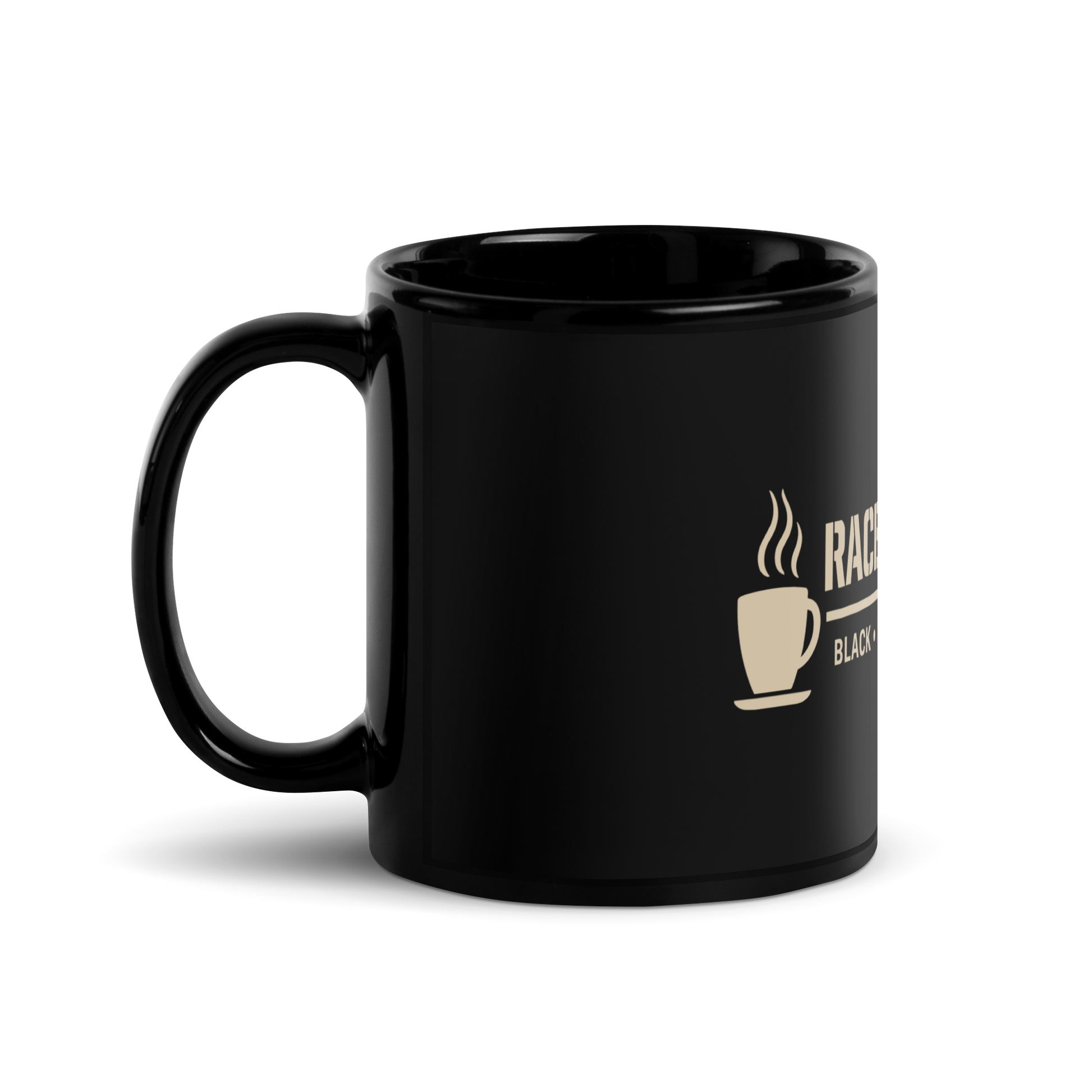 Race Day Fuel Mug 11oz handle left view — Eighth Station