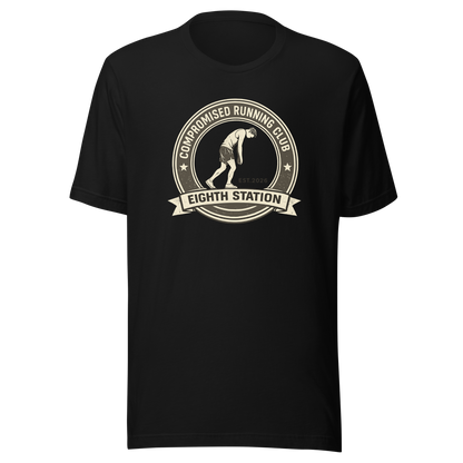 Compromised Running Club Tee in Black — Eighth Station hybrid fitness shirt