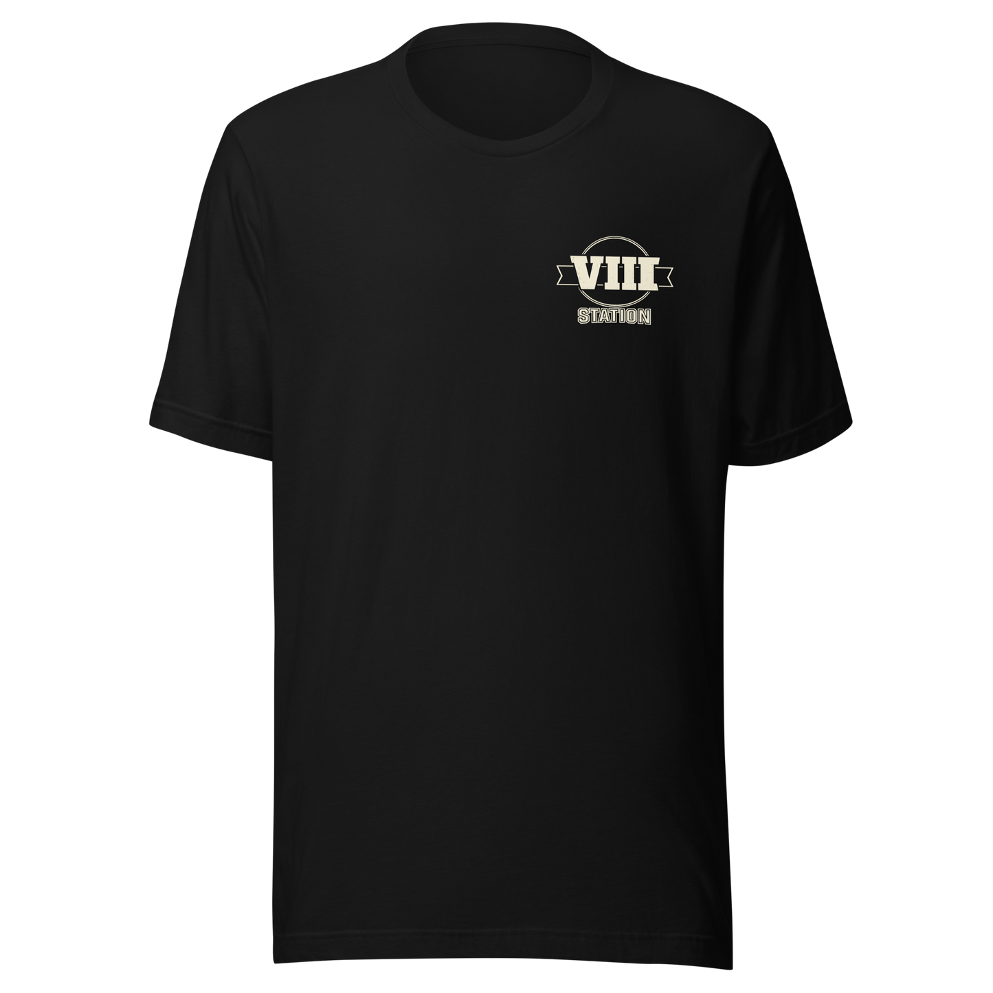 Standard Issue Tee VIII Brand Mark in Black — Eighth Station hybrid athlete apparel