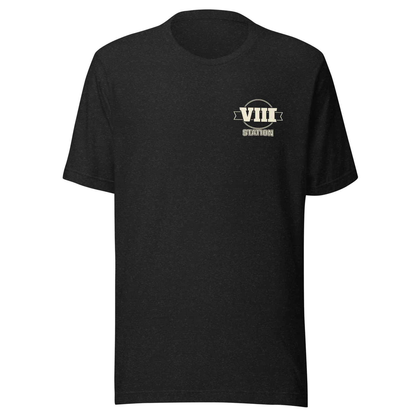 Standard Issue Tee VIII Brand Mark in Black Heather — Eighth Station hybrid athlete apparel