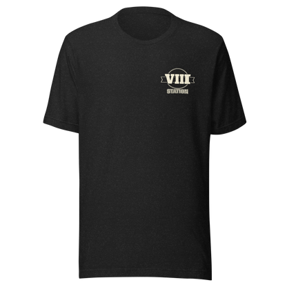 Standard Issue Tee VIII Brand Mark in Black Heather — Eighth Station hybrid athlete apparel