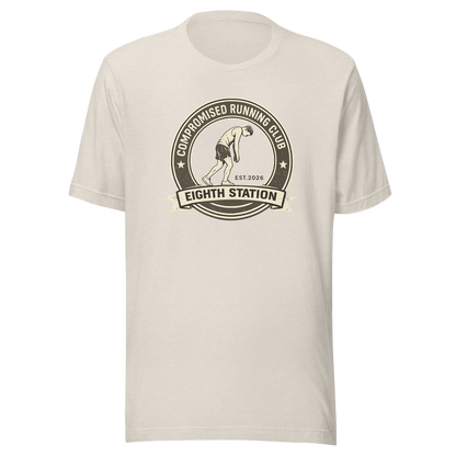 Compromised Running Club Tee in Heather Dust — Eighth Station hybrid fitness shirt