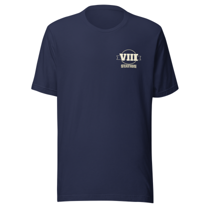 Standard Issue Tee VIII Brand Mark in Navy — Eighth Station hybrid athlete apparel